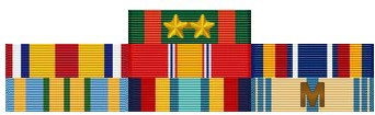 Thomas A. Gibson's U.S. Marine Corps service ribbons